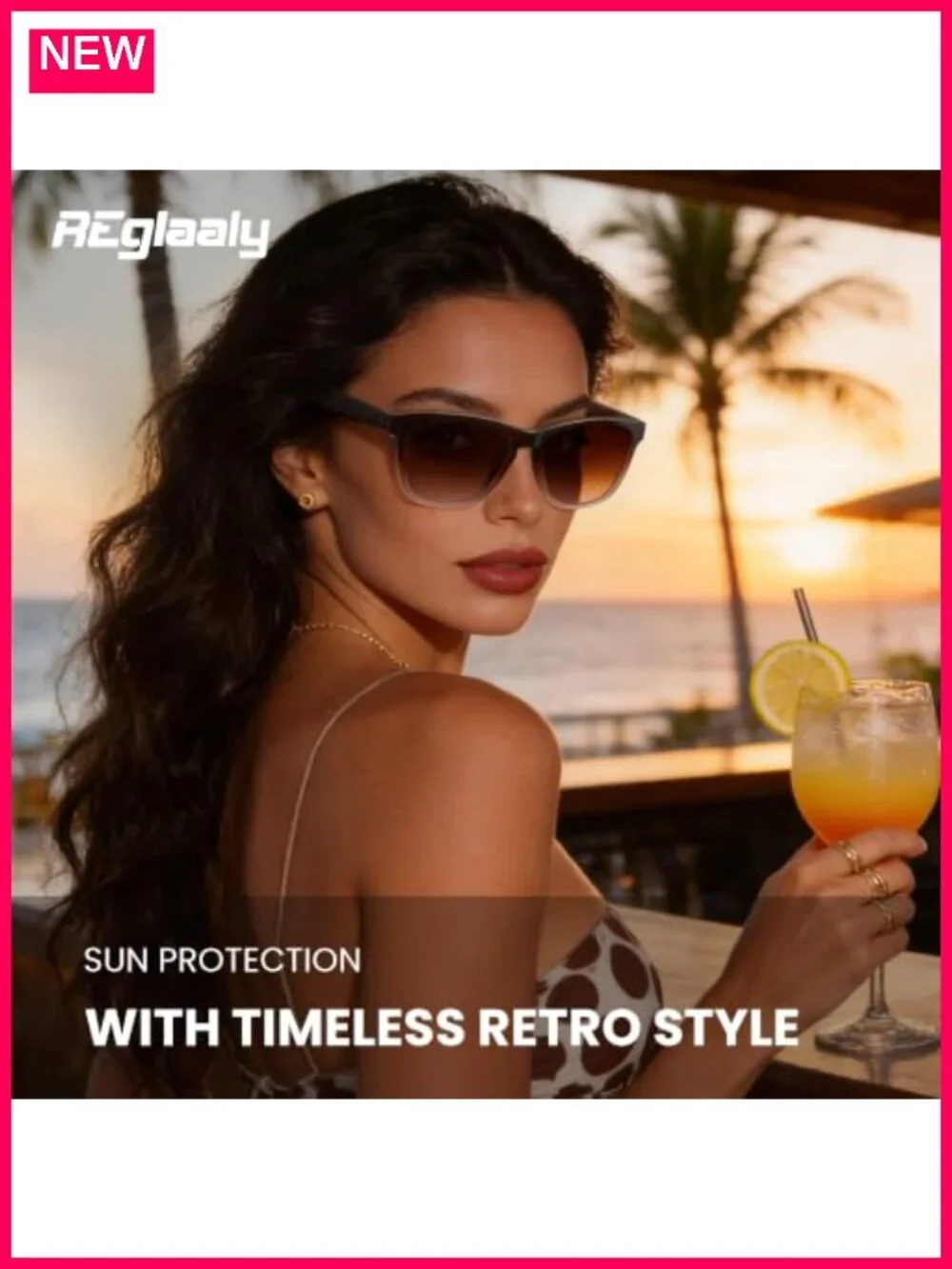 Polarized Retro Square Sunglasses for Women Men UV Protection Shades